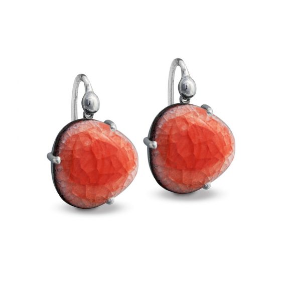 Drop earrings one stone