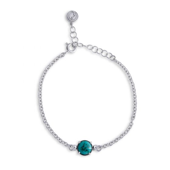 Bracciale una pietra verde bottiglia