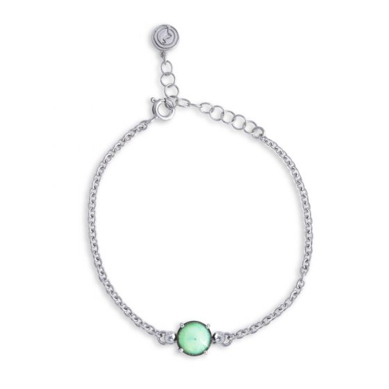 Bracciale una pietra verde menta