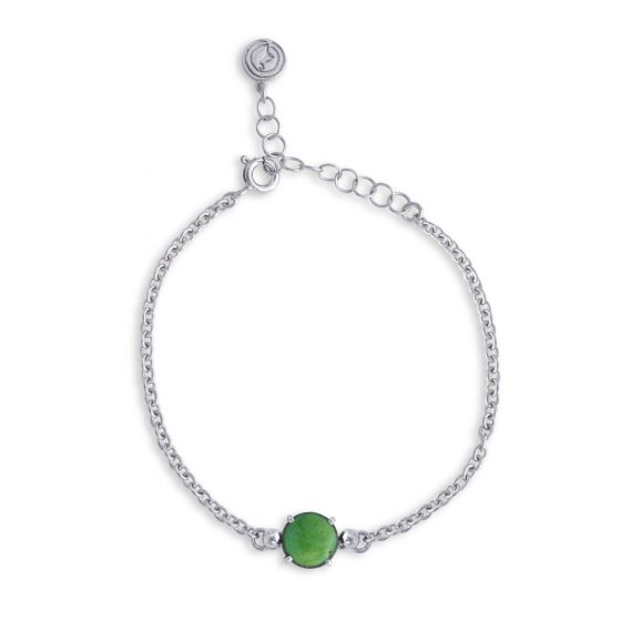 Bracciale una pietra verde prato