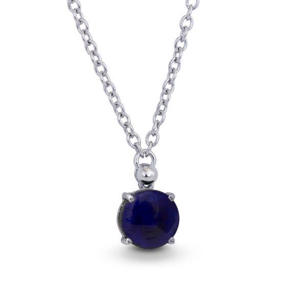 Pendente una pietra blu con catena